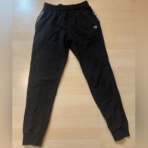 black champion sweatpants grey pocket
